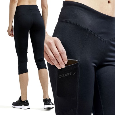 Craft ADV ESSENCE CAPRI TIGHTS W černé 1908777-999000 – Zboží Mobilmania