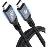 VCOM Кабел VCom Thunderbolt 5 / USB4 USB-C, 80Gbps, PD 240W, 1m - CU584M-1m (CU584M-1m)