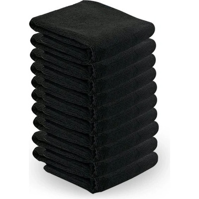 ACTIVESHOP Ručník z mikrovlákna 73X40CM 10ks černý