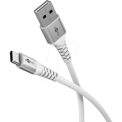 Goobay 74531 USB 2.0, USB A vidlice,USB C vidlice, 2m, bílý