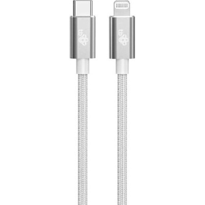 TB Touch AKTBXKUAMFICS1V USB-C - Lightning oplétaný, 1m, stříbrný