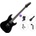 PSD Guitars SPS-100 Standard SET Black Електрическа китара