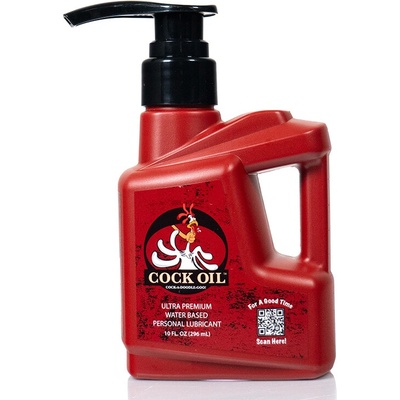 Cock Oil Water Based Lubricant Plastic Bottle with Pump 296 ml
