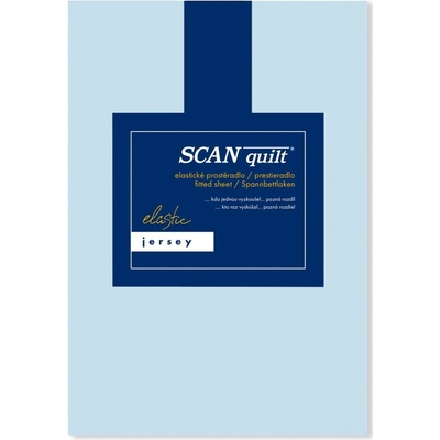 SCANquilt plachta Jersey Elastic Lycra svetlomodrá 160x200