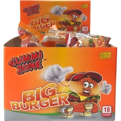 GummiZone želé big burger 18 x 28 g