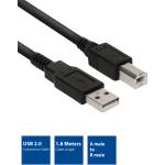 Eminent USB 2.0 свързващ кабел A мъжки - USB B мъжки 3 м черен EC2403 (EC2403)