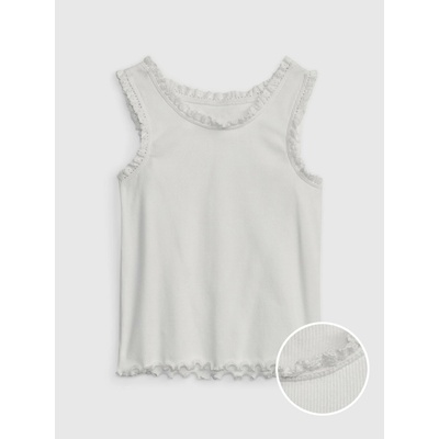 GAP Бебешки потник с дантела GAP GAP | Byal | Момичешки | 104