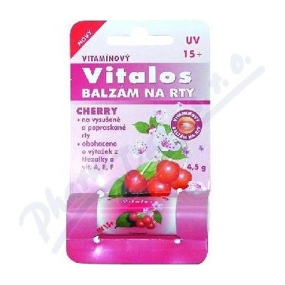Vitalos Balzám na pery vitamínový UV+15 Cherry 4,5 g