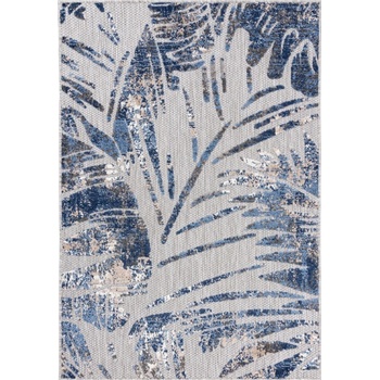 Makro Abra AVENTURA EC66A Listy palem šedý modrý