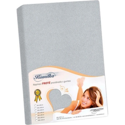 BELLATEX Froté plachta stredne sivá 160x200