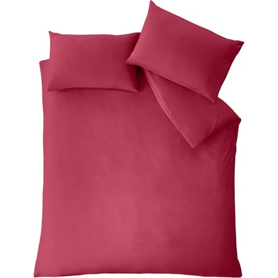 Catherine Lansfield Тъмнорозово двойно удължено спално бельо от микрофибър 230x220 cm So Soft Easy Iron - Catherine Lansfield (BD/58232/W/KQS/HP)
