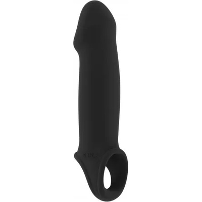 Shots Toys Разтеглив пенис удължител с пристегач за тестиси Sono 33 черен