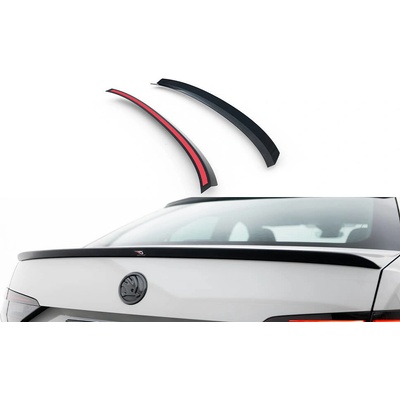Maxton Design prodloužení spoileru ver.1 pro Škoda Superb Mk3, černý lesklý plast ABS