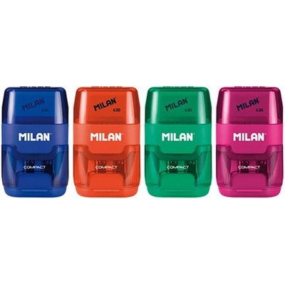 Guma 430 + strúhadlo na 2 ceruzky MILAN COMPACT