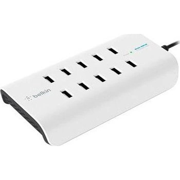 Belkin Мрежово зарядно устройство Belkin Rockstar, 10 x USB 2.0, Бял (B2B139VF) (B2B139VF)