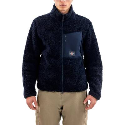 The Mountain Studio Мъжко поларено яке The mountain studio Soft Wool Pile Jacket Fleece jacket - Sky Captain - размер XXL (005-6386-0216)