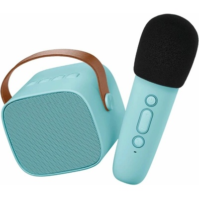 Lalarma Bluetooth Karaoke set mikrofon a reproduktor Modrý