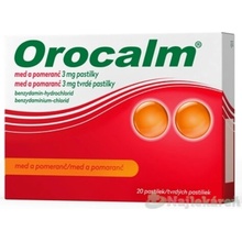 Orocalm med a pomaranč 3 mg tvrdé pastilky pas.ord. 20 x 3 mg
