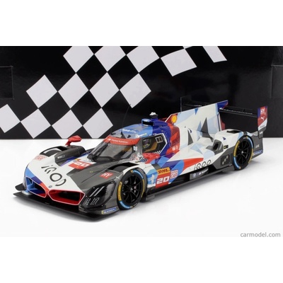 Minichamps BMW M Hybrid Lmdh P66-3 4.0l Turbo V8 Team Bmw Wrt N 20 Bahrain Test Season 2024 Valentino Rossi Bílá Modrá Černá 1:18