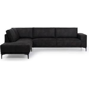 Scandic Тъмносив ъглов диван от изкуствена кожа (ляв ъгъл) Copenhagen - Scandic (14510SN 29 ANTRAZITE)