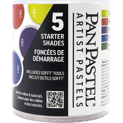 PanPastel sada suchých pastelů 5 odstínů shades tmavé odstíny