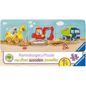 Ravensburger Бебешки пъзел Ravensburger от 3 части - Превозни средства (03006) - ozone