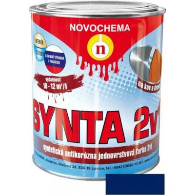 Synta 2v1 Jednovrstvová antikorózna farba tmavá 5 kg modrá