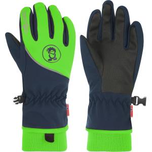 Trollkids Детски ръкавици Trollkids Kid's Trolltunga Glove - Navy / Bright Green - размер 4 (202-3092-0211)