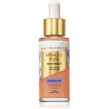 MAX Factor Miracle Pure Skin Reset Серум фон дьо тен цвят 70-85 Medium Cool 30ml