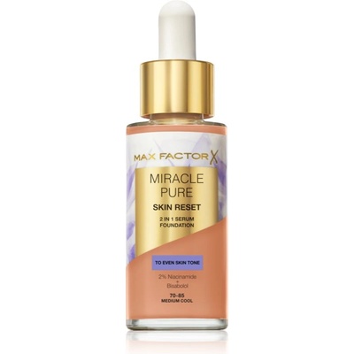 MAX Factor Miracle Pure Skin Reset Серум фон дьо тен цвят 70-85 Medium Cool 30ml