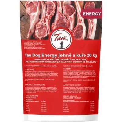 Tau dog energy jehně a kuře 20 kg