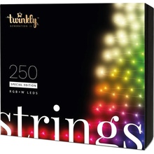 Twinkly Strings Special Edition chytré žárovky 250 kusů na stromeček ovládané prostřednictvím aplikace barevné 20 m