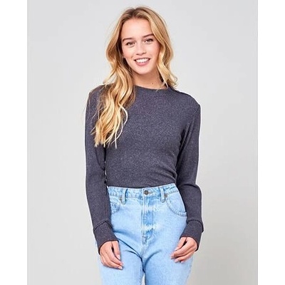 Rip Curl COSY LS CREW TEE Dark Grey Marle