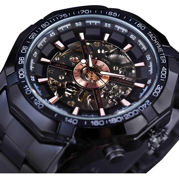 Forsining Часовник forsining to-14527 - Черен kp14527 (to-14527)