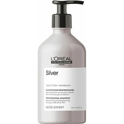 L'Oreal Professionnel Serie Expert Silver Šampón na šedivé a odfarbené vlasy 500 ml