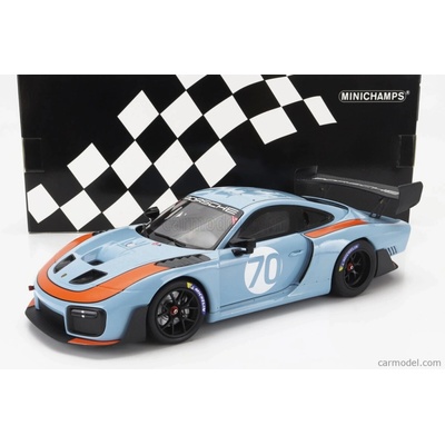 Minichamps Porsche 935 19 N 70 Gulf Base 911 991-2 Gt2 Rs Coupe Světle Modrá Oranžová 1:18