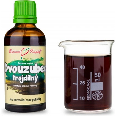 Bylinné kapky Dvojzubec trojdielny bylinné kvapky tinktúra 50 ml