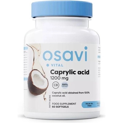 Osavi Caprylic Acid, 1200 mg, 60 гел капсули, Osavi