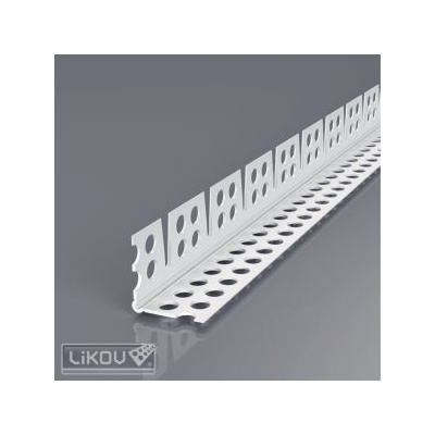LIKOV Lišta plastová klenbová flexi s prelisom G-KLF PVC 23x23mm