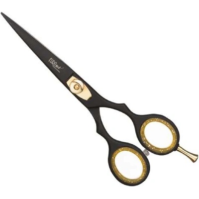Eurostil 04501 Matt Black Scissors Razor Edge - nožnice na klasický strih, 5,5"