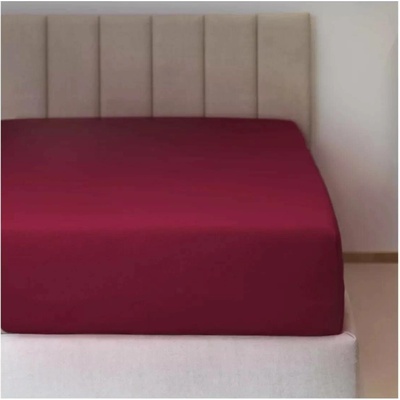 Polášek Jersey prostěradlo vínové lycra 90x200x15-18