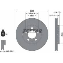 TEXTAR Brzdový kotúč vetraný Ø256mm 92082205