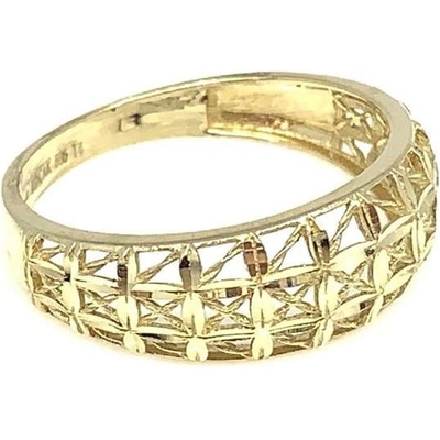 Diante Zlatý zdobený prsten 59630637