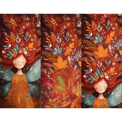 Takoy Panel na fusak z nepromokavého polyesteru 150x120 podzimní víla Mandy