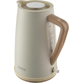 Sencor Електрическа кана за вода SWK 2717YG, 2250 W, 1.7 L, Бял