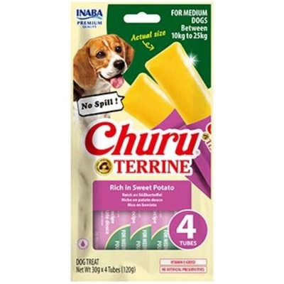 Churu Dog Terrine batáty plemena M 4 x 30 g