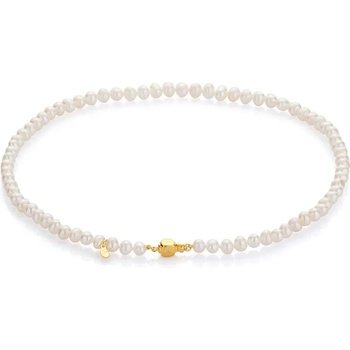 Image 1 of Swan Колие със сладководни бели перли 5, -5-6mm R172NWG Swan