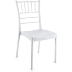 Irak plastik ИП-Пластмасов стол "TIFFANY" 44x42xh92cm БЯЛ (HK-350) (0131649)
