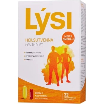 Lysi Health Duet Omega-3 & Multivitamin, 2 х 32 капсули, Lysi (531699 LYSI)