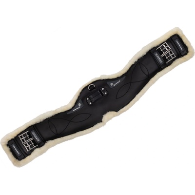 Acavallo Podbřišník Gel & PVC s beránkem černý